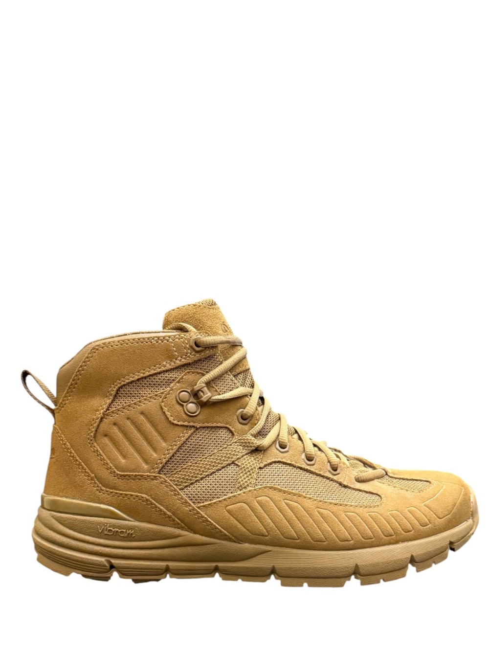 DANNER - BROWN TAN SUEDE NYLON SOFT TOE TACTICAL BOOTS “FULLBORE COYOTE” - Picture 6 of 10